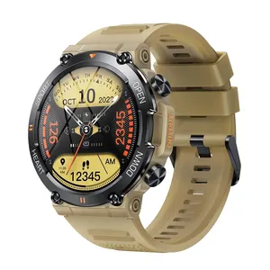 HD Men Sports Fitness Tracker Heart Monitor 400mAh Smartwatch For Android IOS K56
